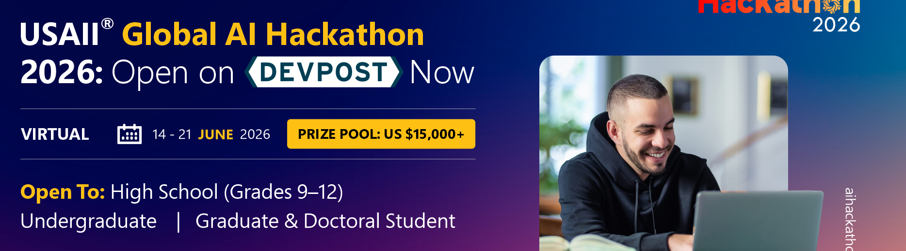 USAII&reg; Global AI Hackathon 2026 | Win US $15,000+ & Go Global
