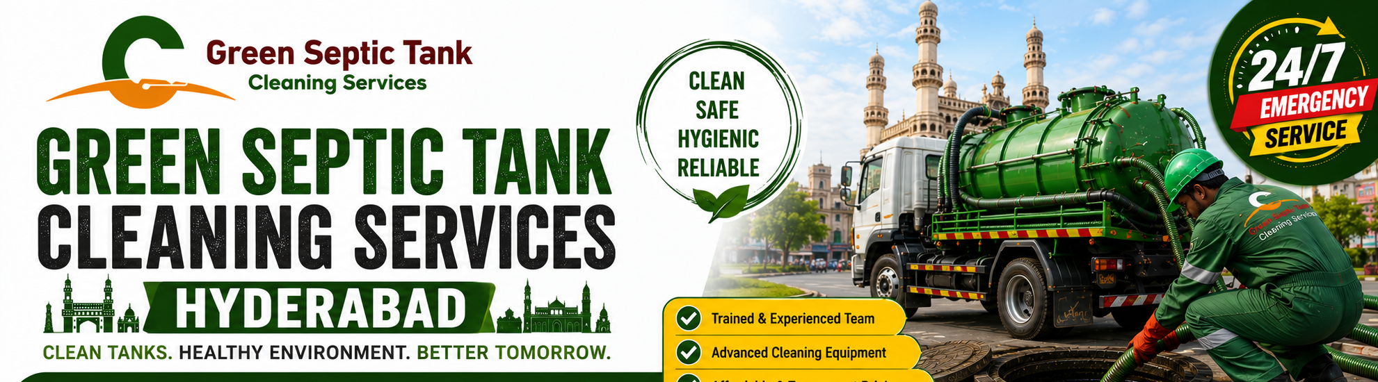 Green Septic Tank Cleaning Services Hyderabad