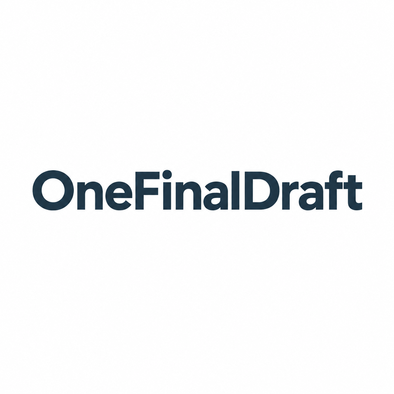 One   Final Draft