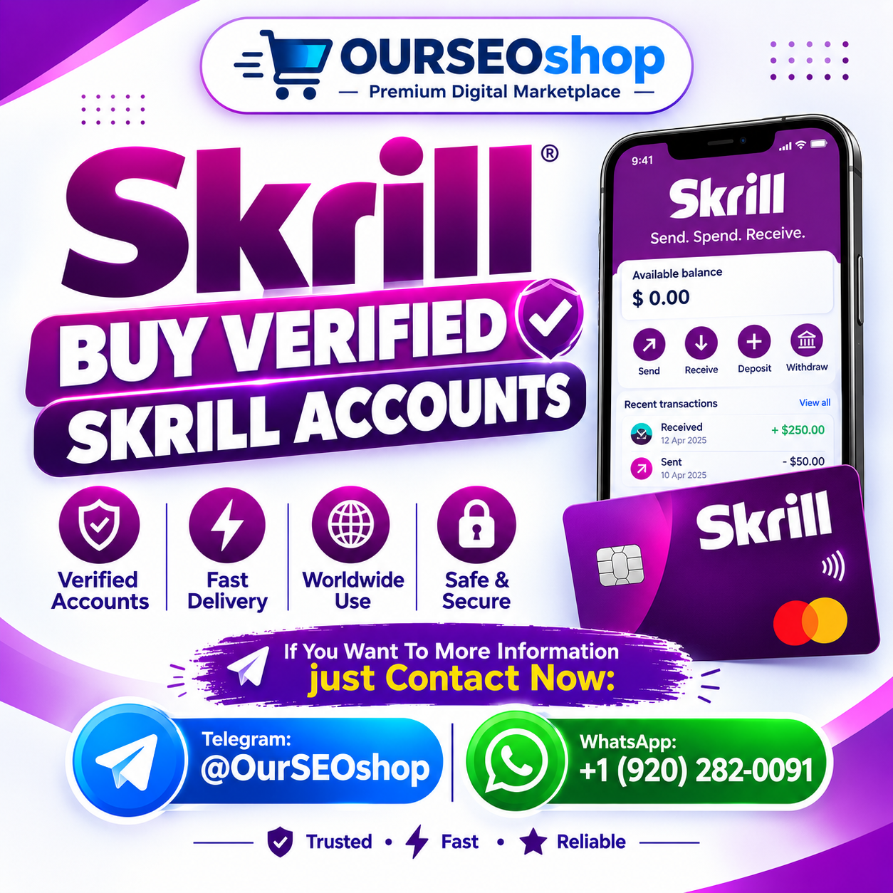 Buy Verified Skrill Accounts